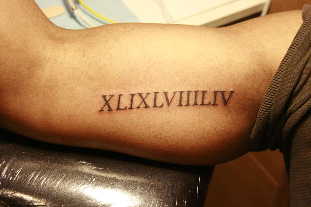 10 Stunning Men Roman Numeral Tattoos Ideas