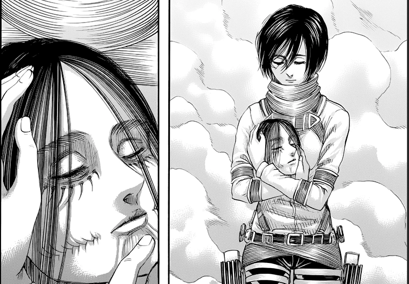 7 Shocking Moments of Mikasa Holding Eren's Head