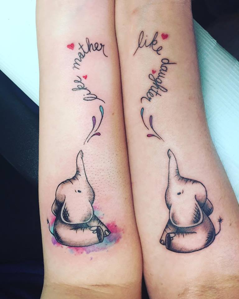 Matching Mom & Daughter Wrist Tattoo Ideas