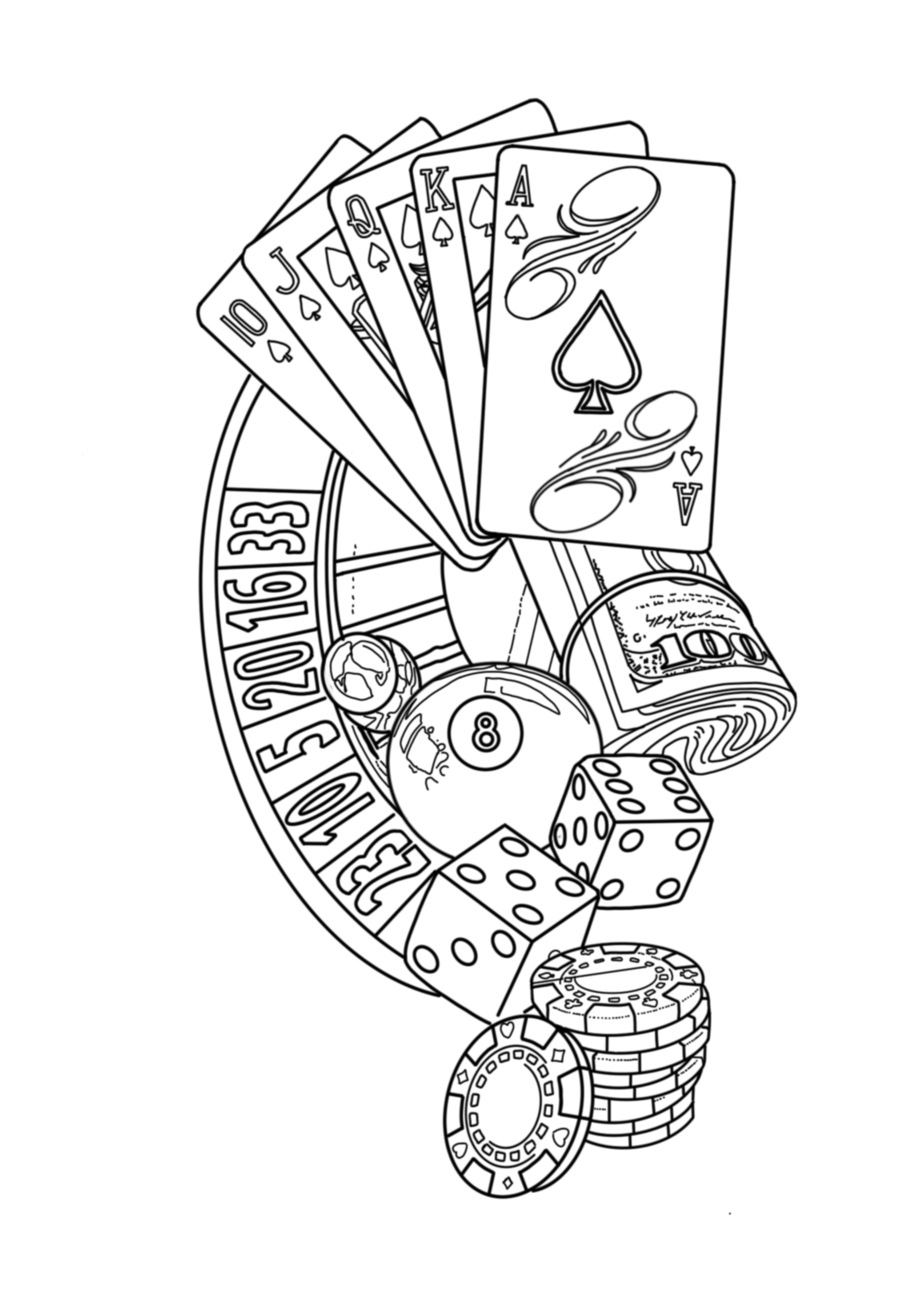 Money Gambling Tattoo Designs: Ink Your Luck