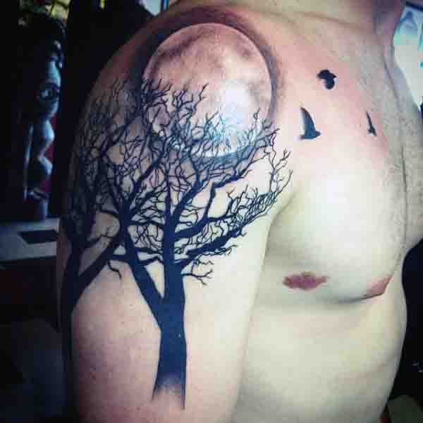 25 Stunning Moon Tattoo Ideas for Men