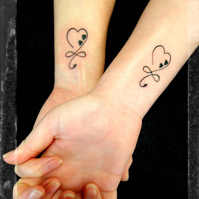 Mother Daughter Heart Tattoos Tattoos For Daughters Small Tattoos