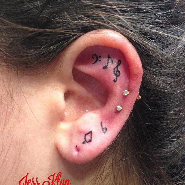 Music Note Ear Tattoo Printable Calendars At A Glance