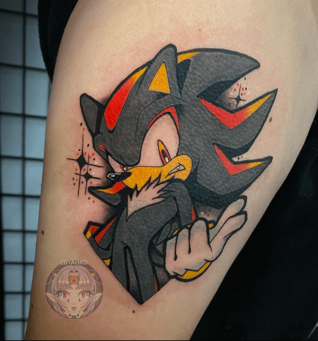 My Shadow The Hedgehog Tattoo Done By Jasmine Byahko At Reflection