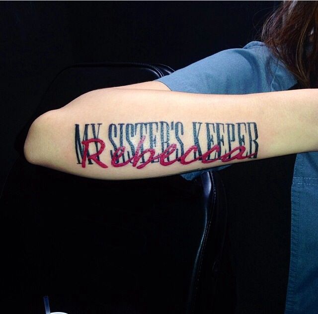 My Sister's Keeper Tattoo: Meaningful Ink Inspiration