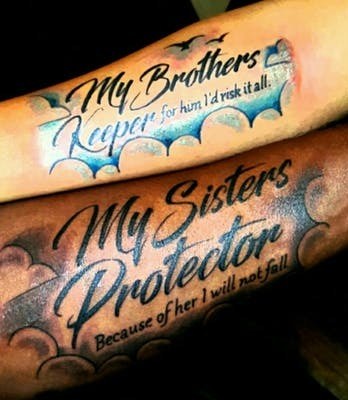 Unveiling the Meaning Behind My Sister's Protector Tattoo