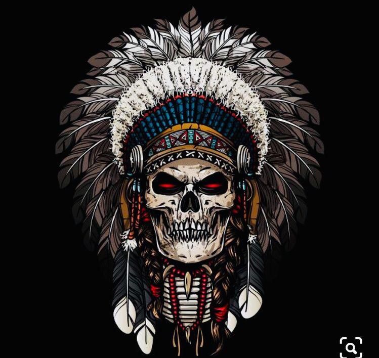 Native Indian Skull Tattoos