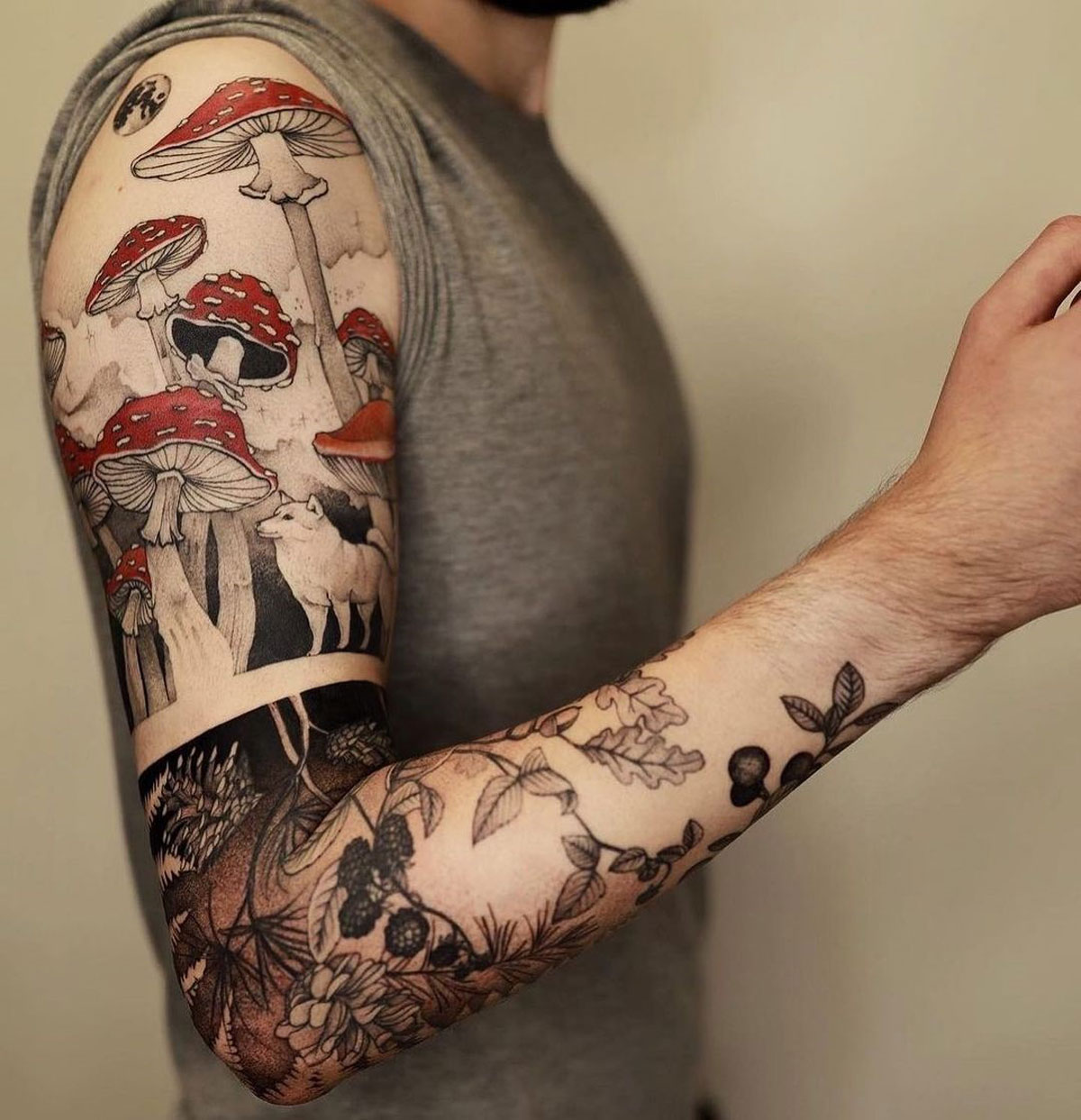 Nature Tattoo Sleeve Tattoos Pinterest Floral Sleeve Tattoos