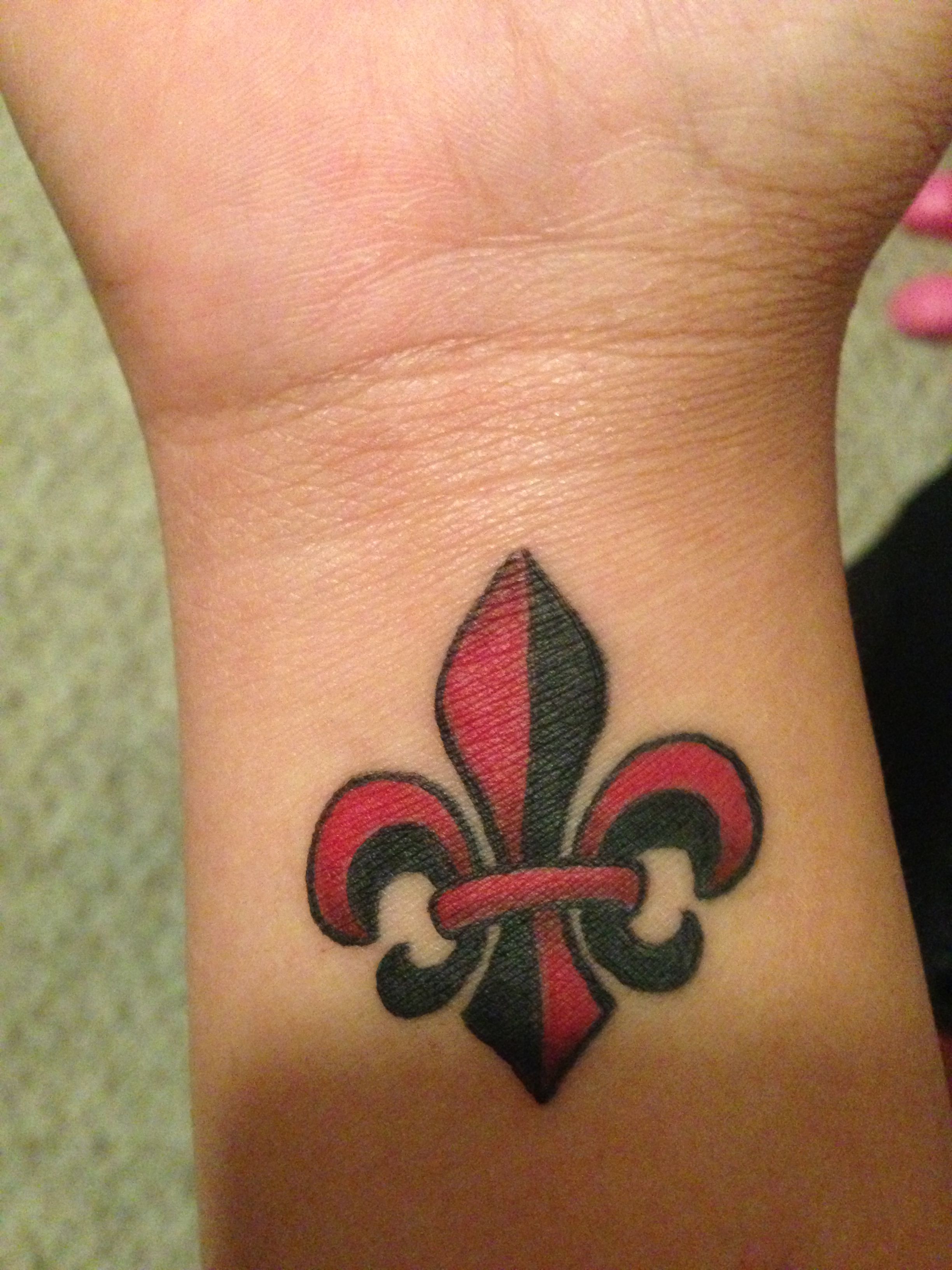 New Black Red Fleur De Lis Tattoo D Fleur De Lis Tattoo Tattoo