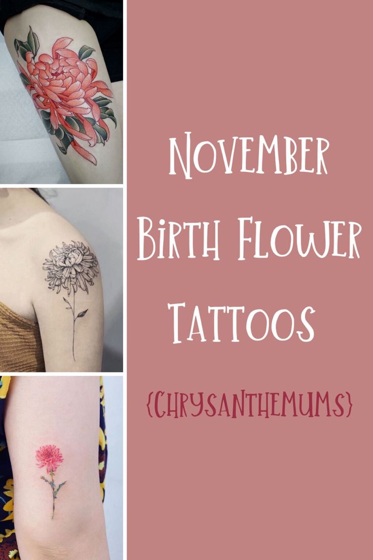 5 Stunning November Birth Flower Tattoo Ideas