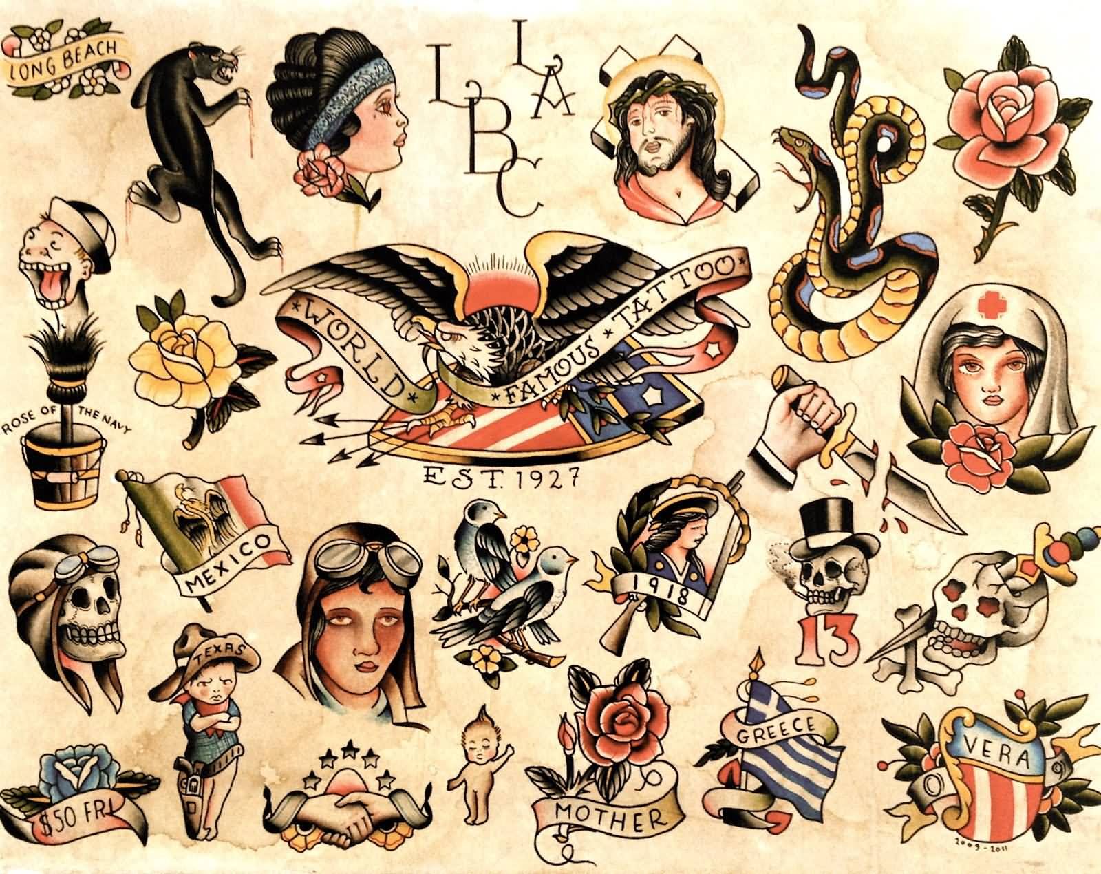 Old School Tattoo Flash