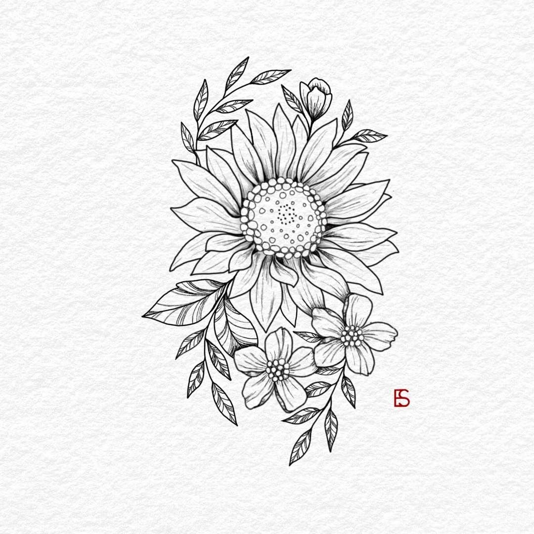 5 Tips for Drawing a Stunning Sunflower Tattoo Outline