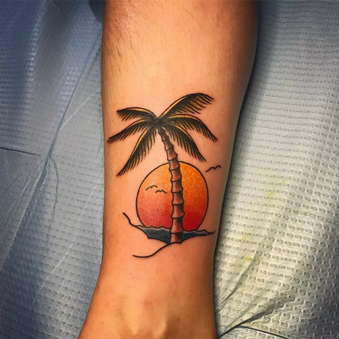 20 Stunning Palm Tree Tattoo Ideas for Beach Lovers