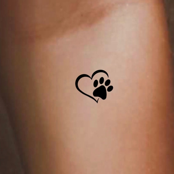 Paw Print Heart Tattoo Pawprintattoo Pawprint Dog Dogtattoo Dogmemorial Pawprint Tattoo