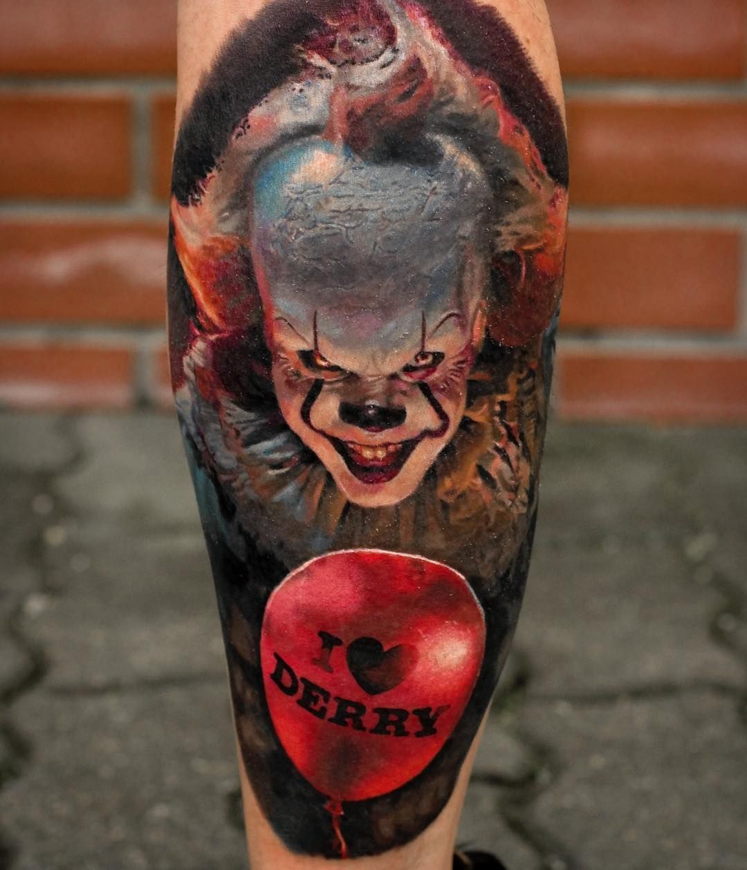 Pennywise The Clown Tattoo Done All With Eternalink