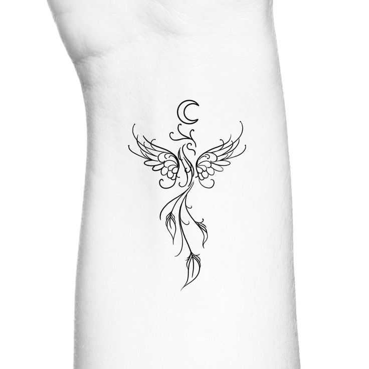 Phoenix Temporary Tattoo Rebirth Tattoo Still I Rise Etsy