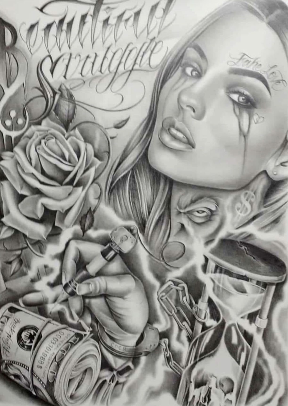 Pin By Skinarte503tattoos On Chicano Art Cool Tattoo Drawings Prison