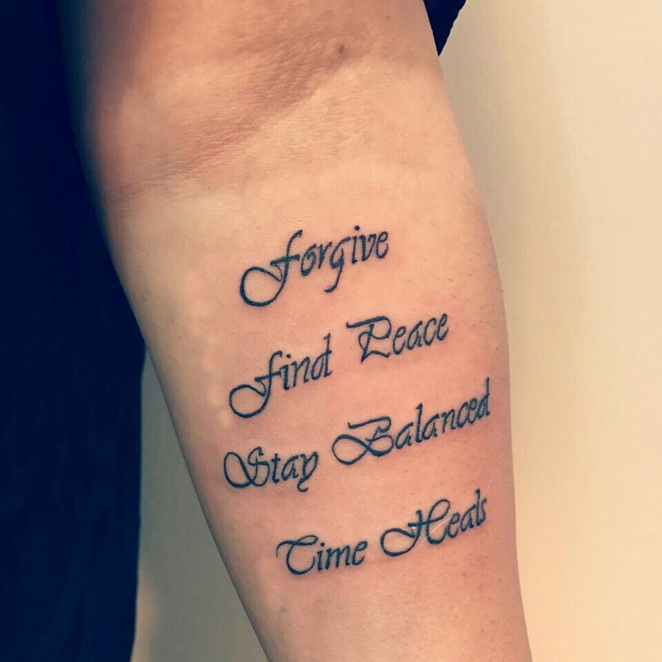 Pin By Vegan Bahar On Tattoo Tattoo Quotes Tattoos Forgiveness