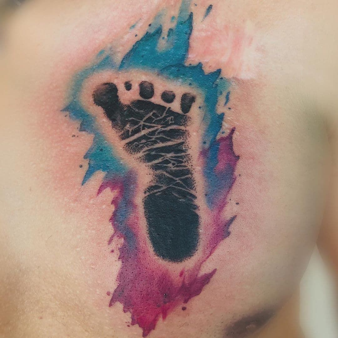 Pin On Footprint Tattoos