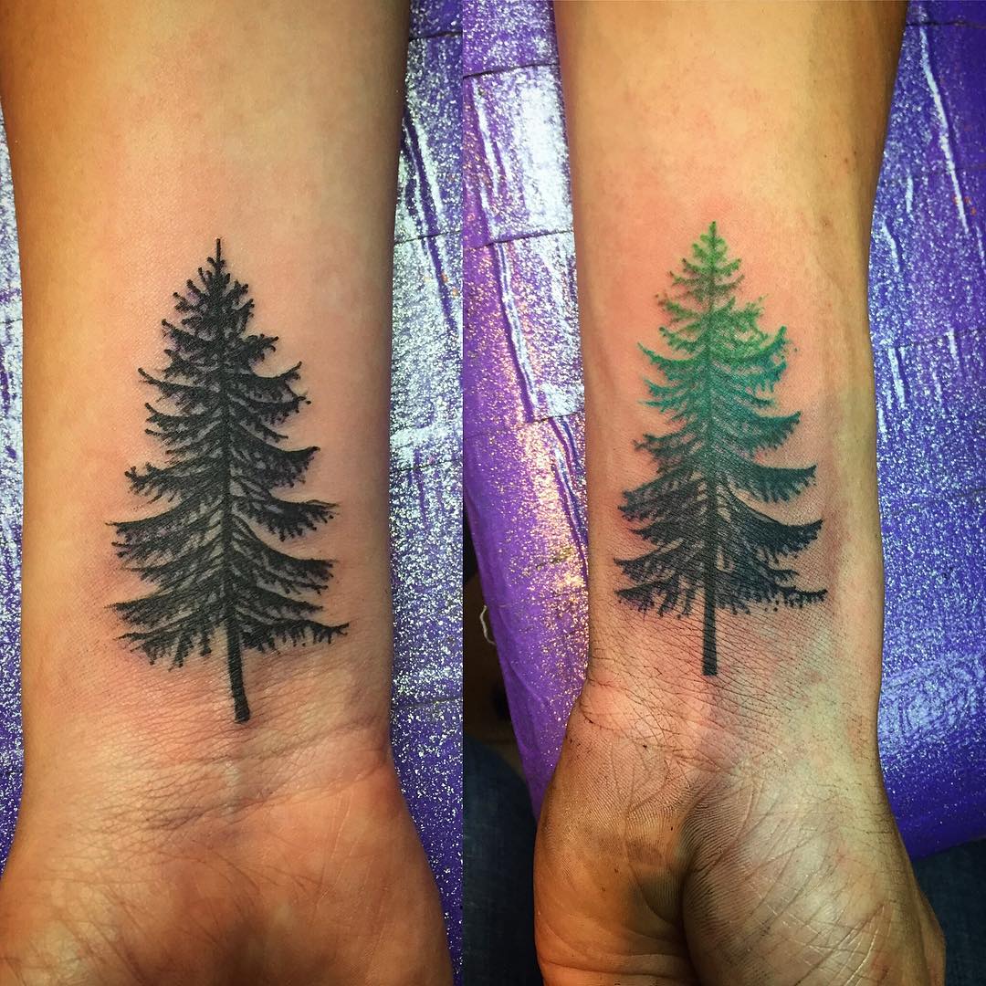 Pine Tree Tattoo Designs