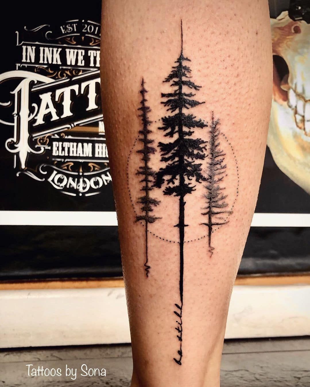 Pine Tree Tattoo Forearm 68 Ideas Tree Tattoo Arm Forest Tattoos