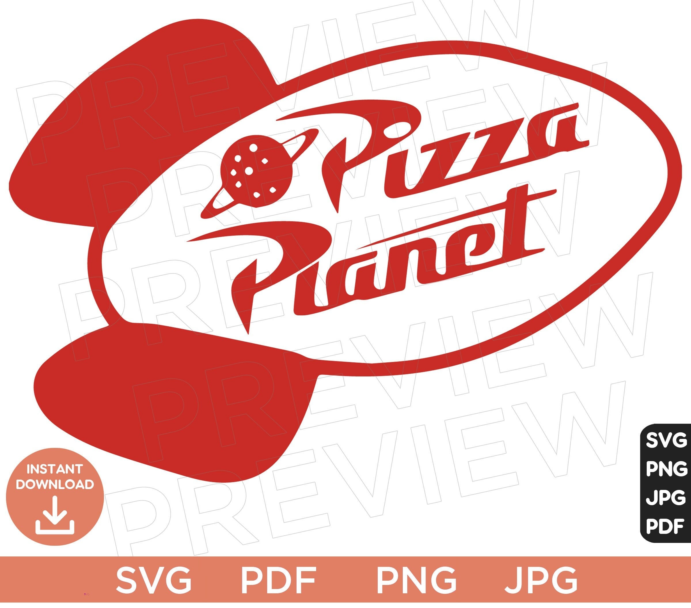 Pizza Planet Toy Story Svg