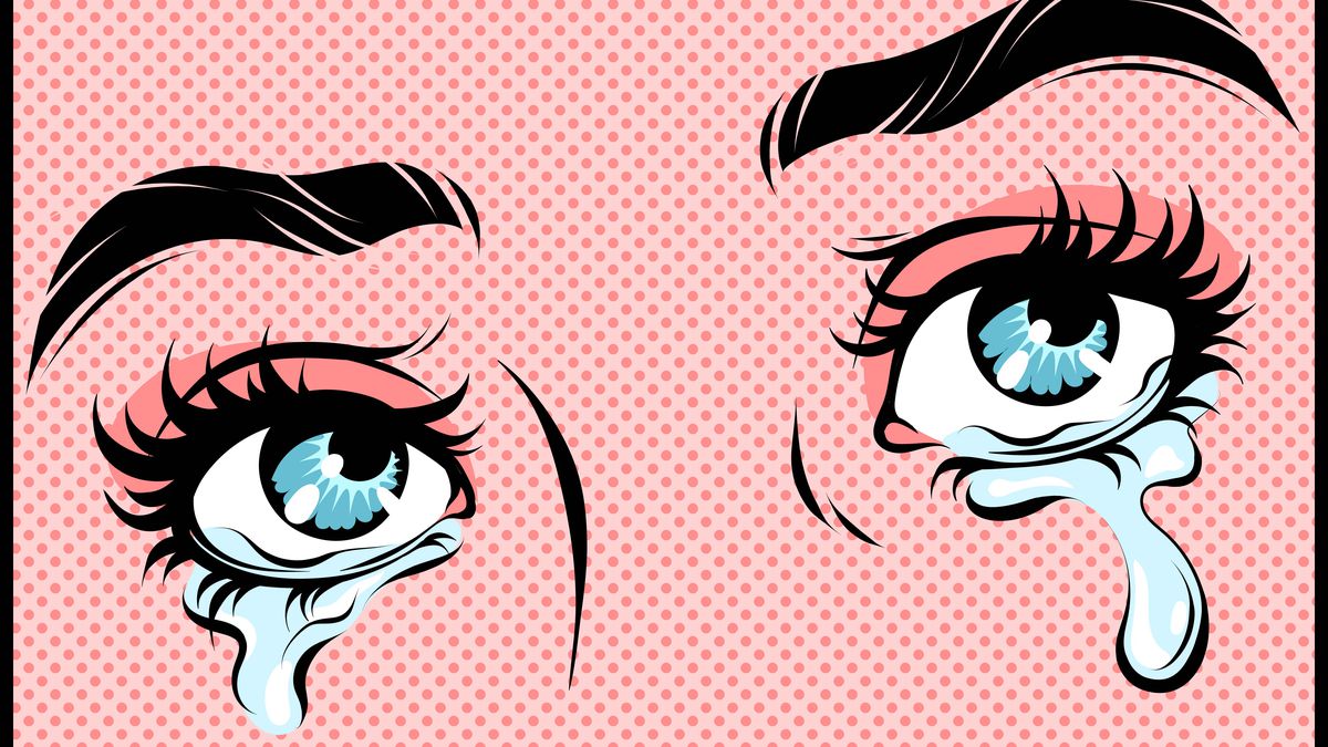 Pop Art Eyes Crying Blue: Dive into Emotional Artistry