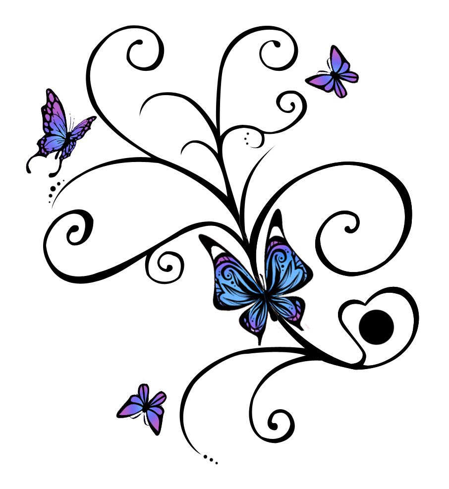 Printable Butterfly Tattoo Designs