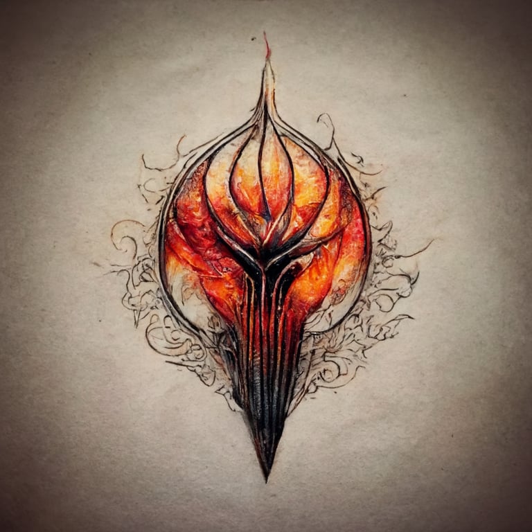 Prompthunt Sauron Tattoo Design