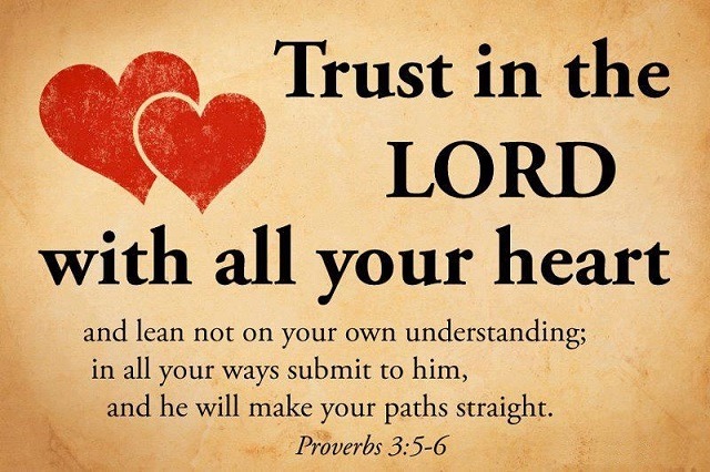 Proverbs 3 5 6 Niv Trust In The Lord With All Faithful In Christ