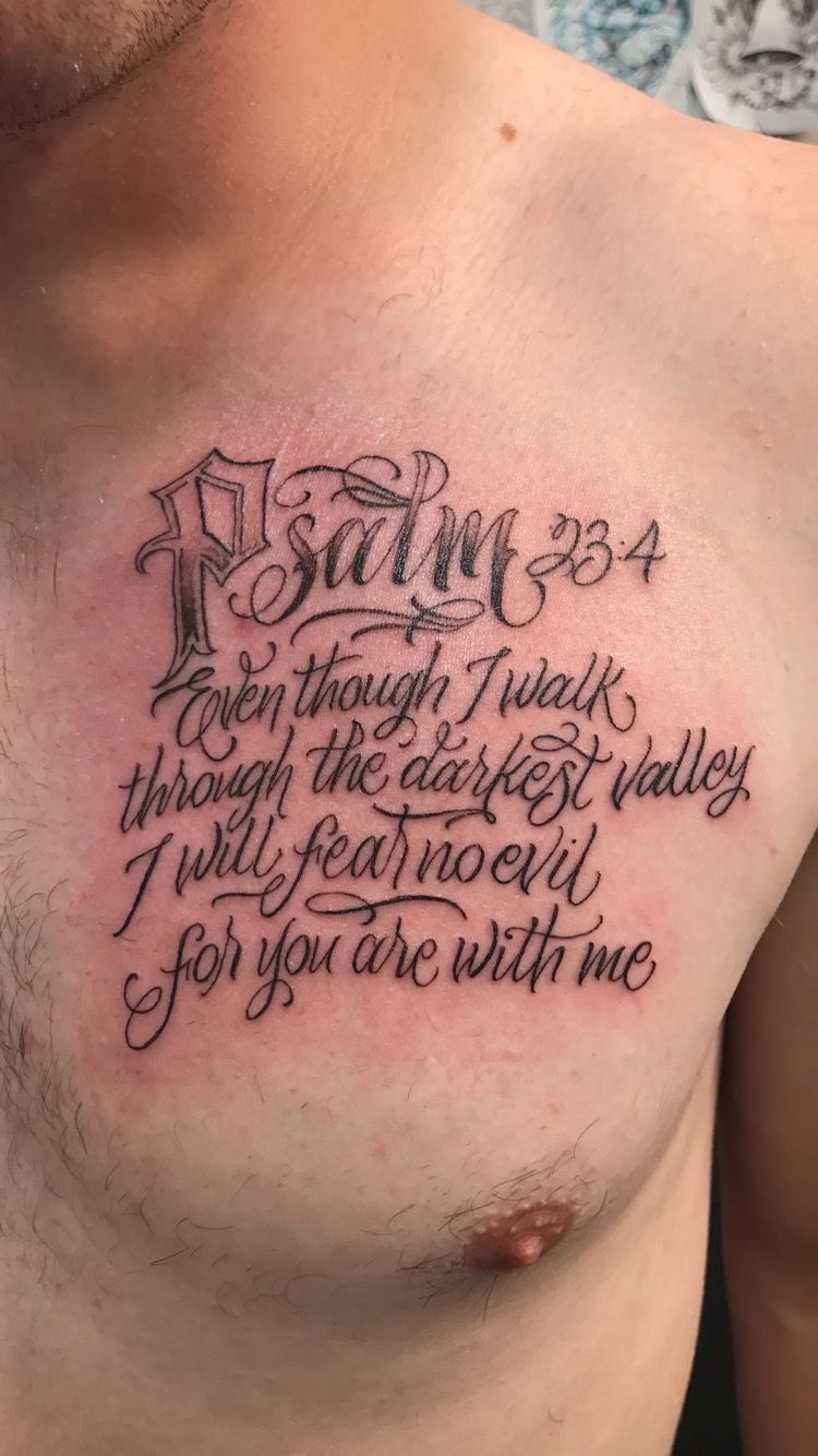 5 Unique Designs for Your Psalm 23:4 Tattoo