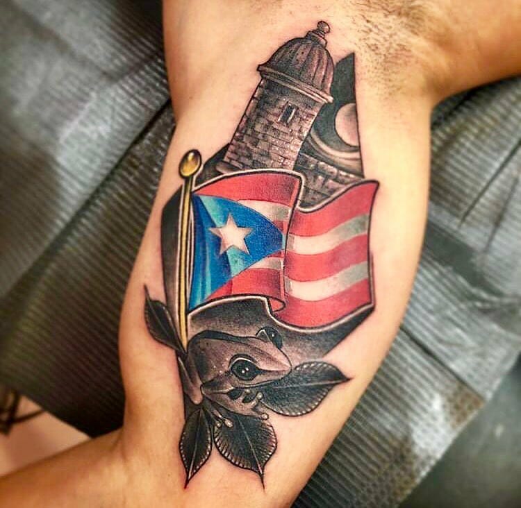 Puerto Rican Pride Tattoo