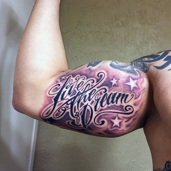 Quote Tattoos For Men On Biceps