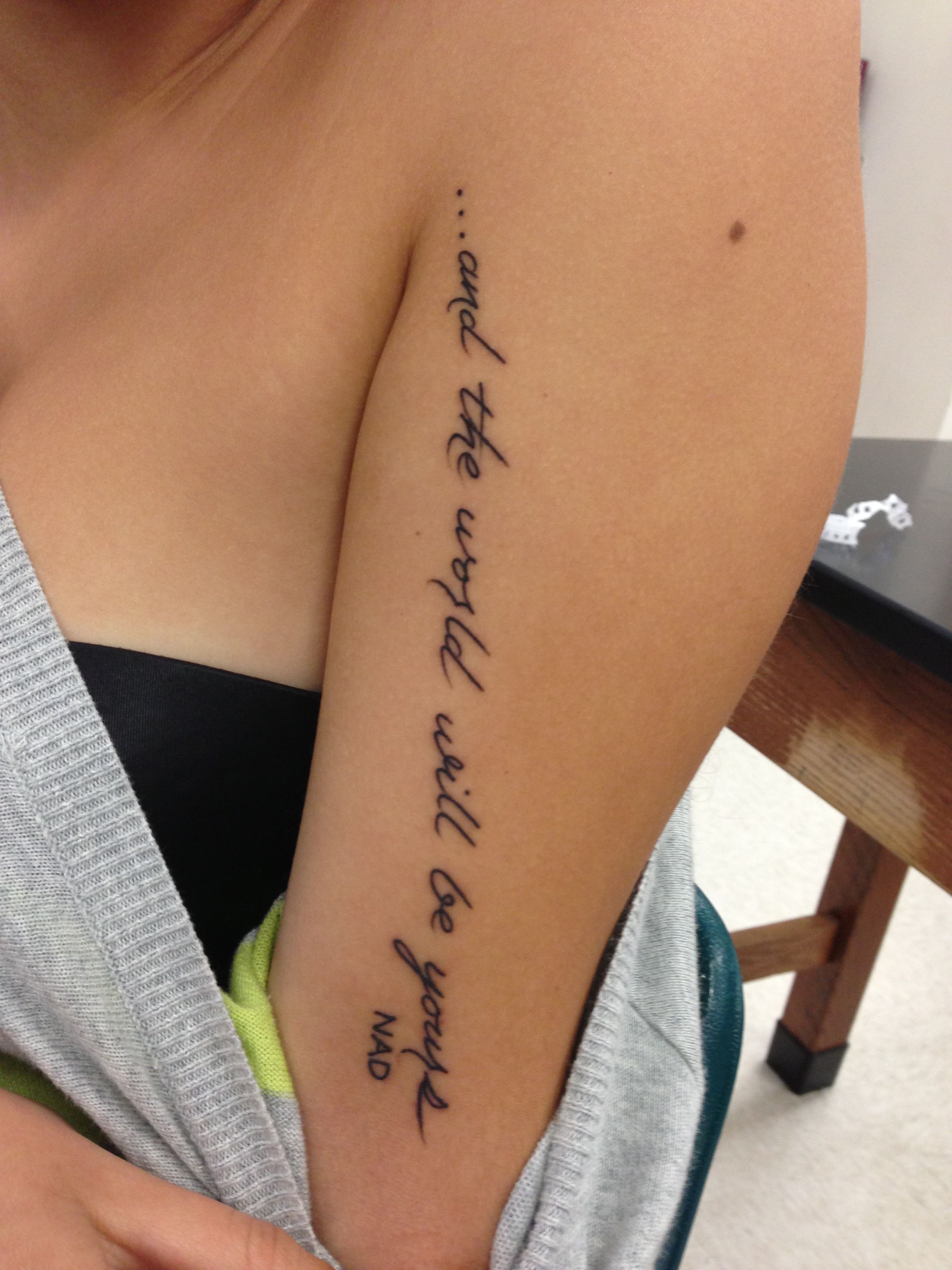 Quote Tattoos For Women On Arm