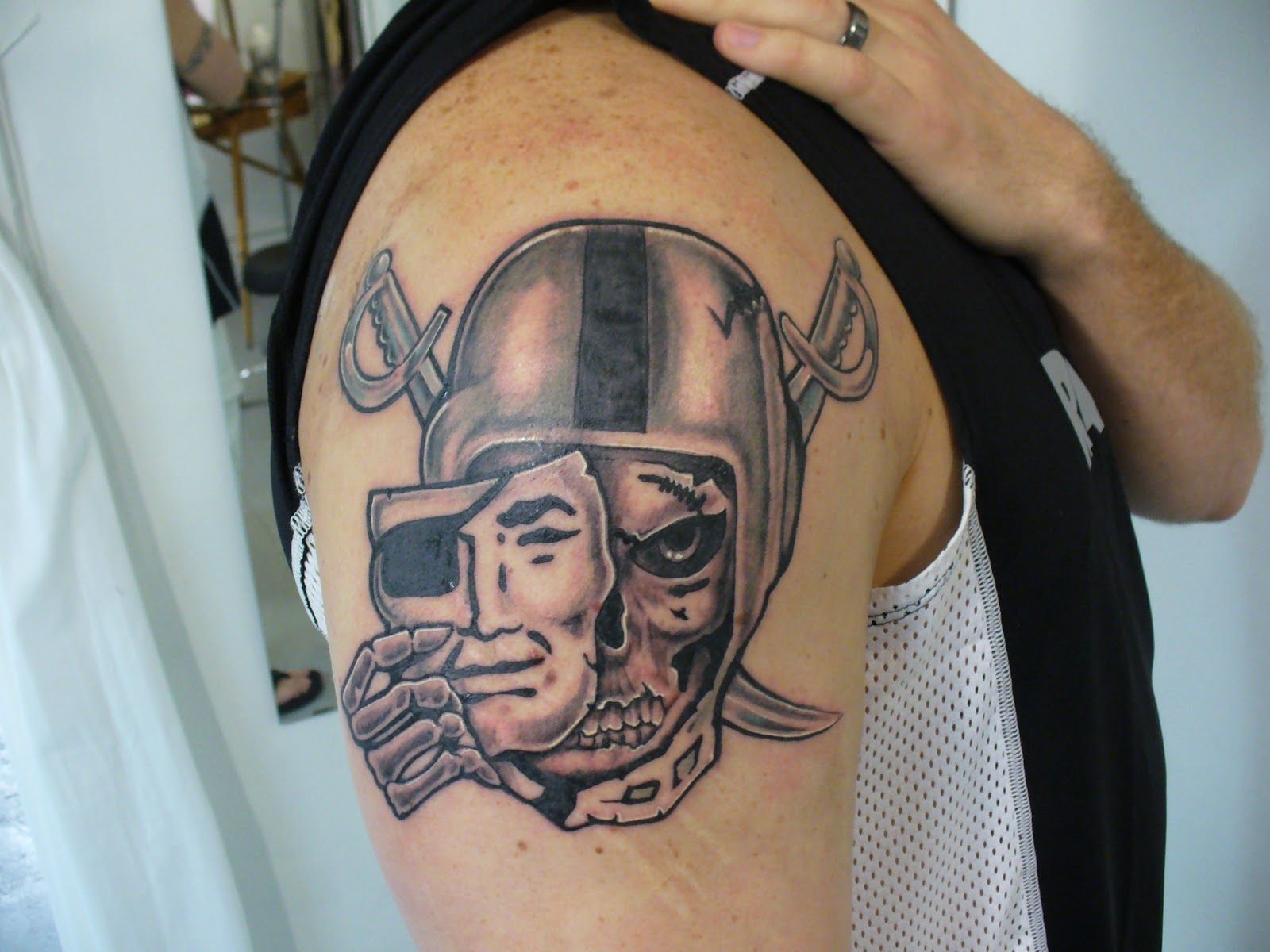 Raiders Fan Tattoo Fan Tattoo Tattoo Work Portrait Tattoo