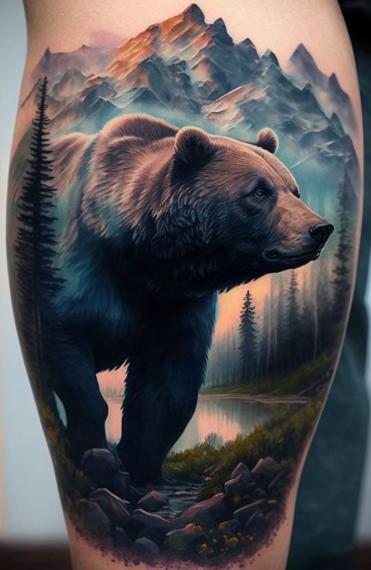 Realism Tattoo Grizzly Bear By Indyinkz At Bscopezz Tattoo Studio In