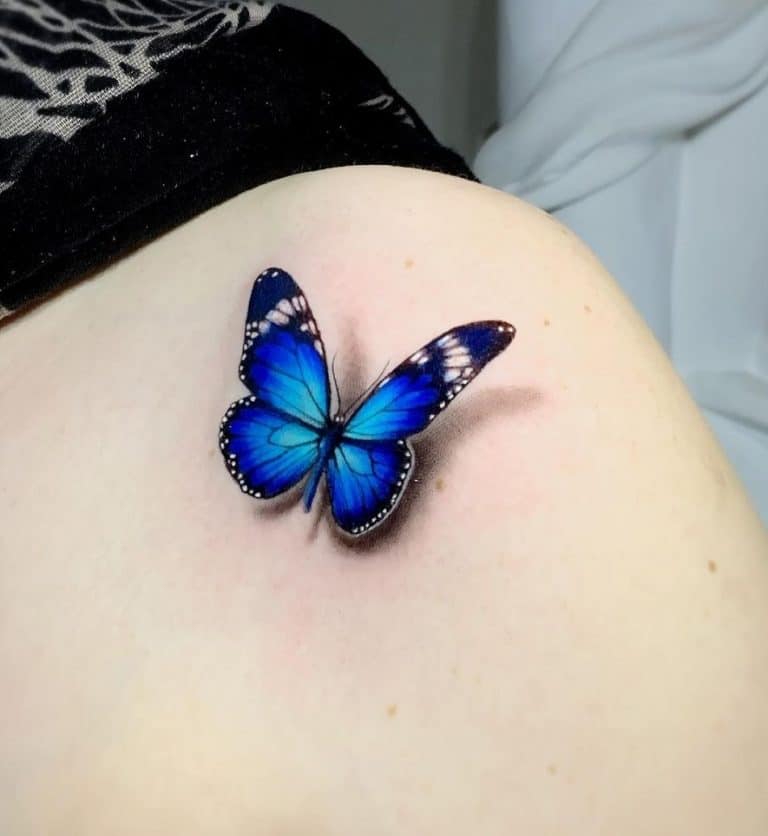 Realistic And 3D Butterfly Tattoo Ideas