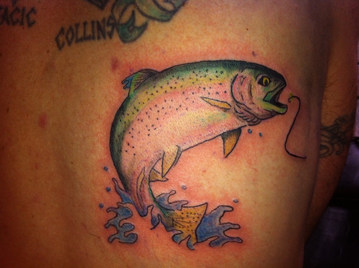 Realistic Rainbow Trout Tattoo Done Tom Hacic Www Facebook Com