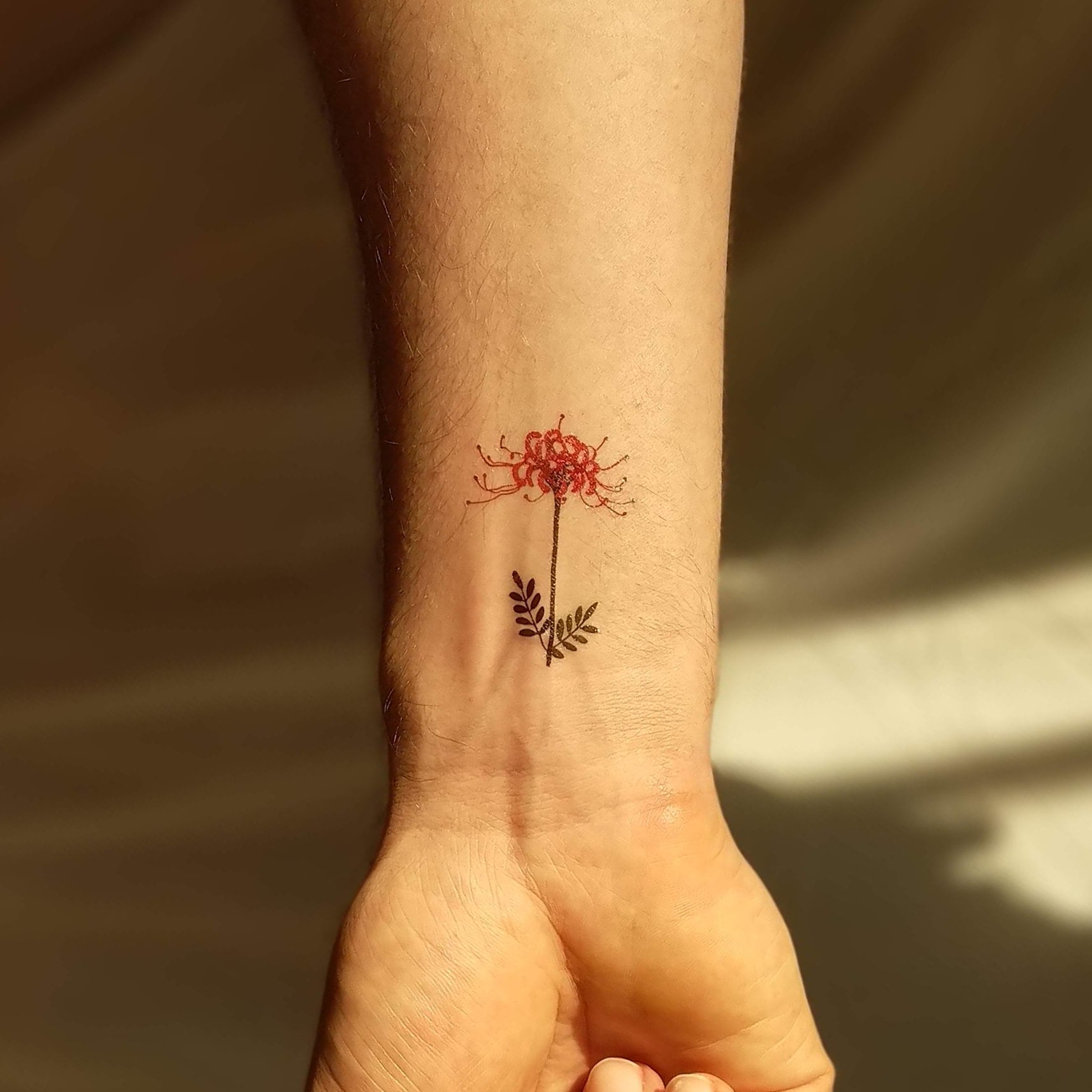 Red Spider Lily Tattoo By Jemin Ren Lily Tattoo Red Spider Lily Tattoos