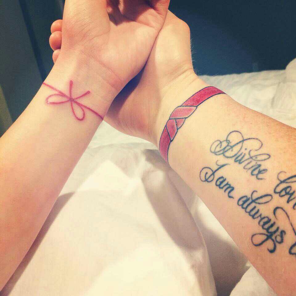 Red String Of Fate Tattoo: Love's Invisible Thread