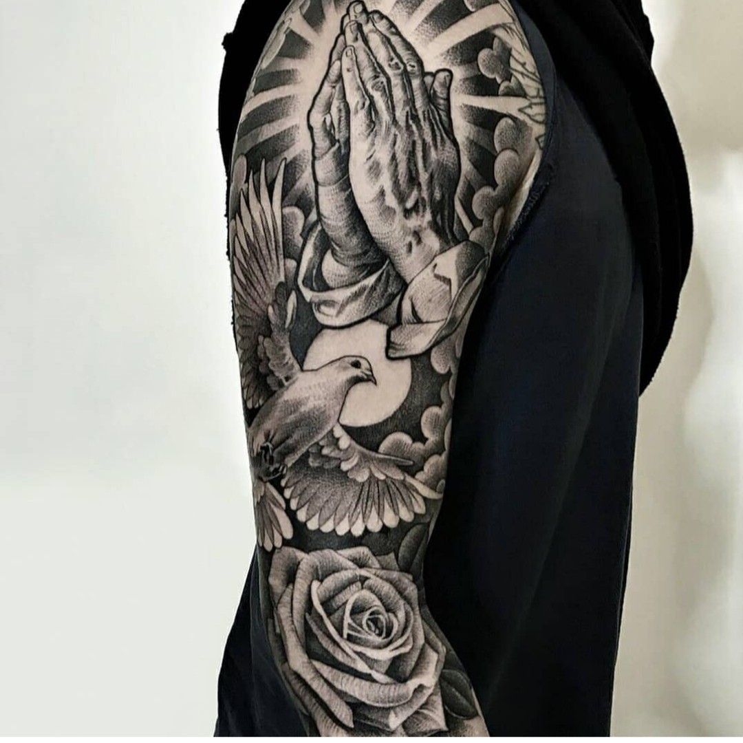 5 Stunning Religious Half Sleeve Tattoo Ideas