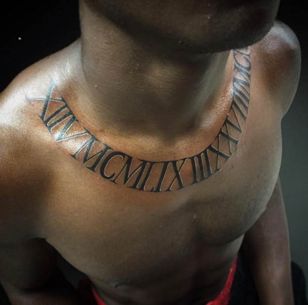 Roman Numeral Tattoo Chest: Meaningful Designs for Men and Women