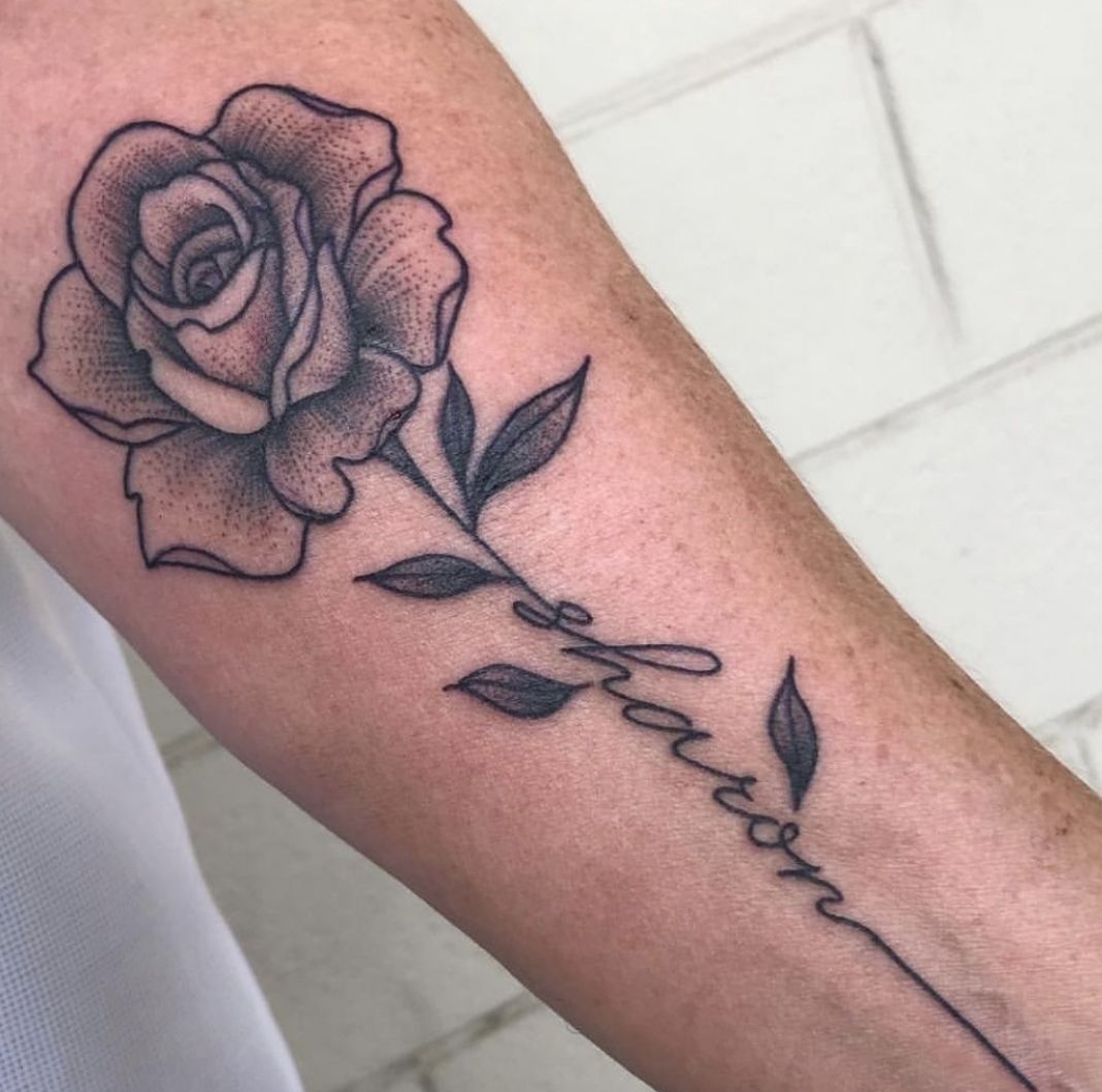 Rose Stem Name Tattoo: Meaning, Design Ideas, and Placement Tips