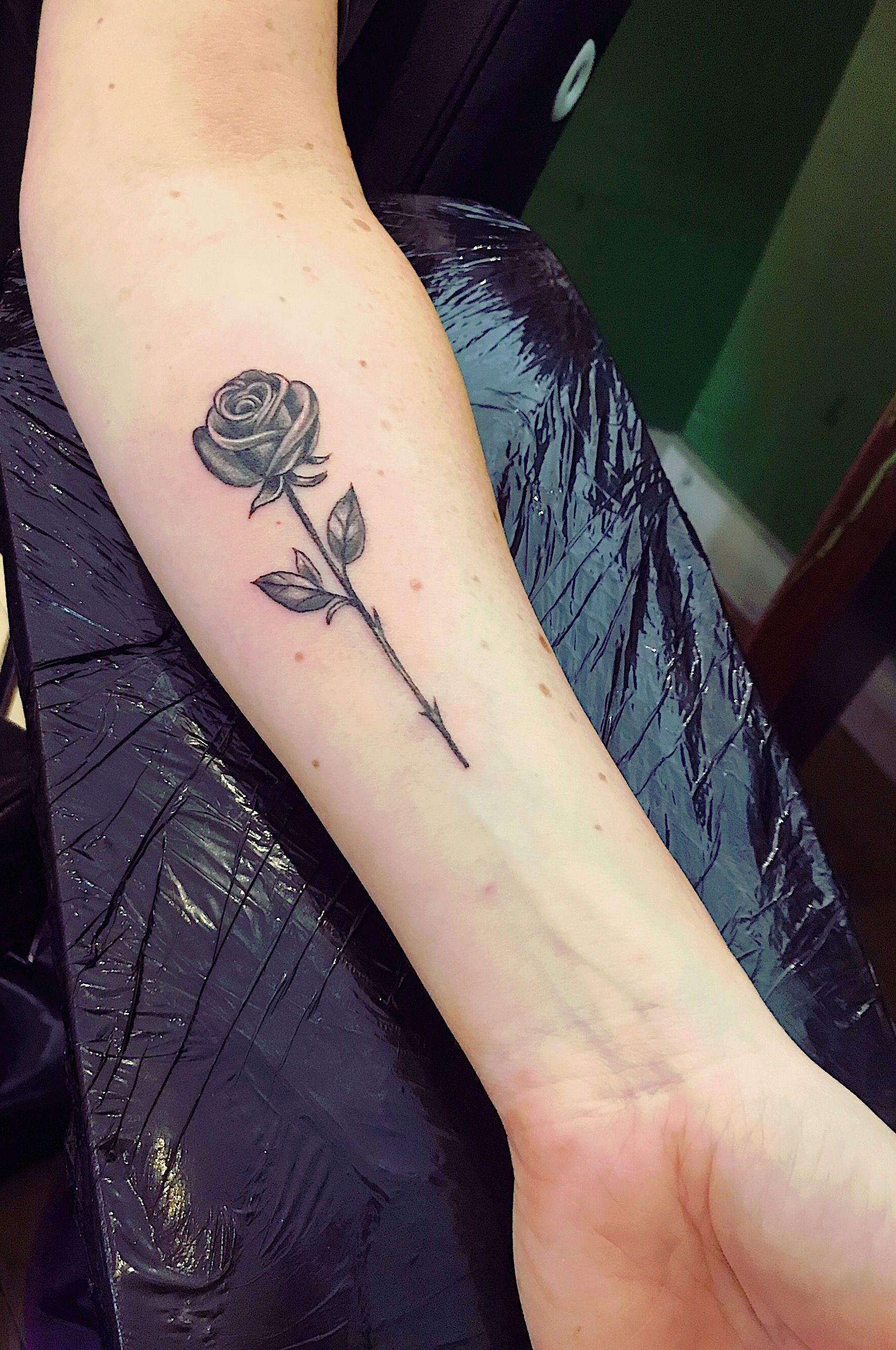 Rose Tattoo Inner Arm