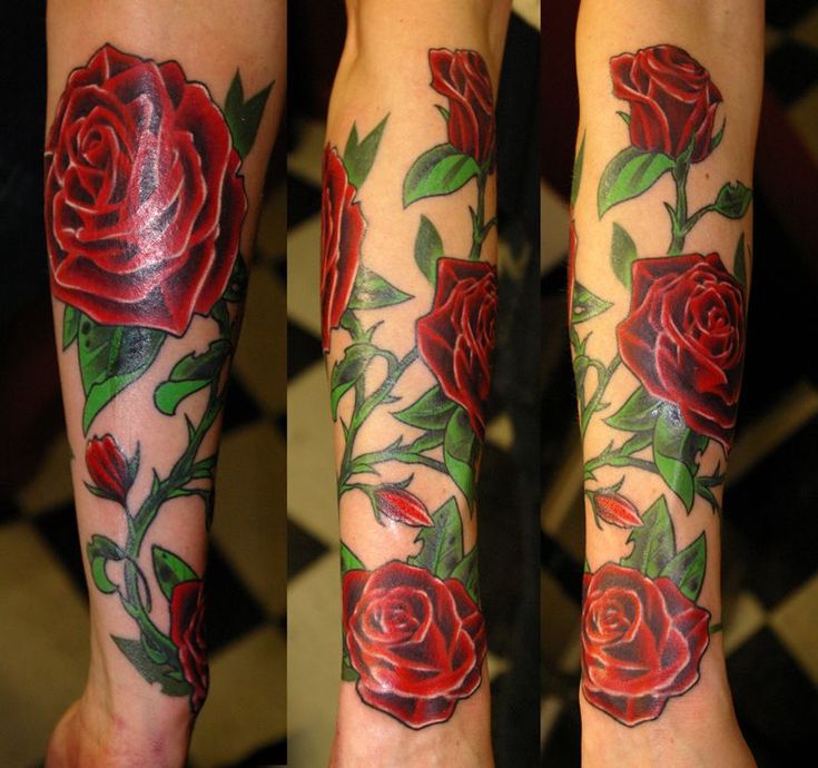 Rose Vine Tattoo Sleeve