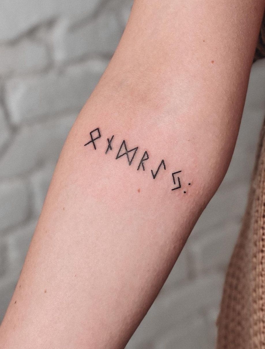 Runes Tattoo A Delicate And Unique Symbol Of The Individual