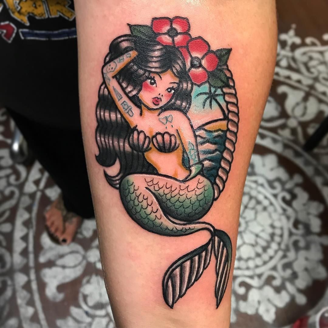 Sailor Jerry Tattoo Tumblr Mermaid Tattoos Old School Tattoo