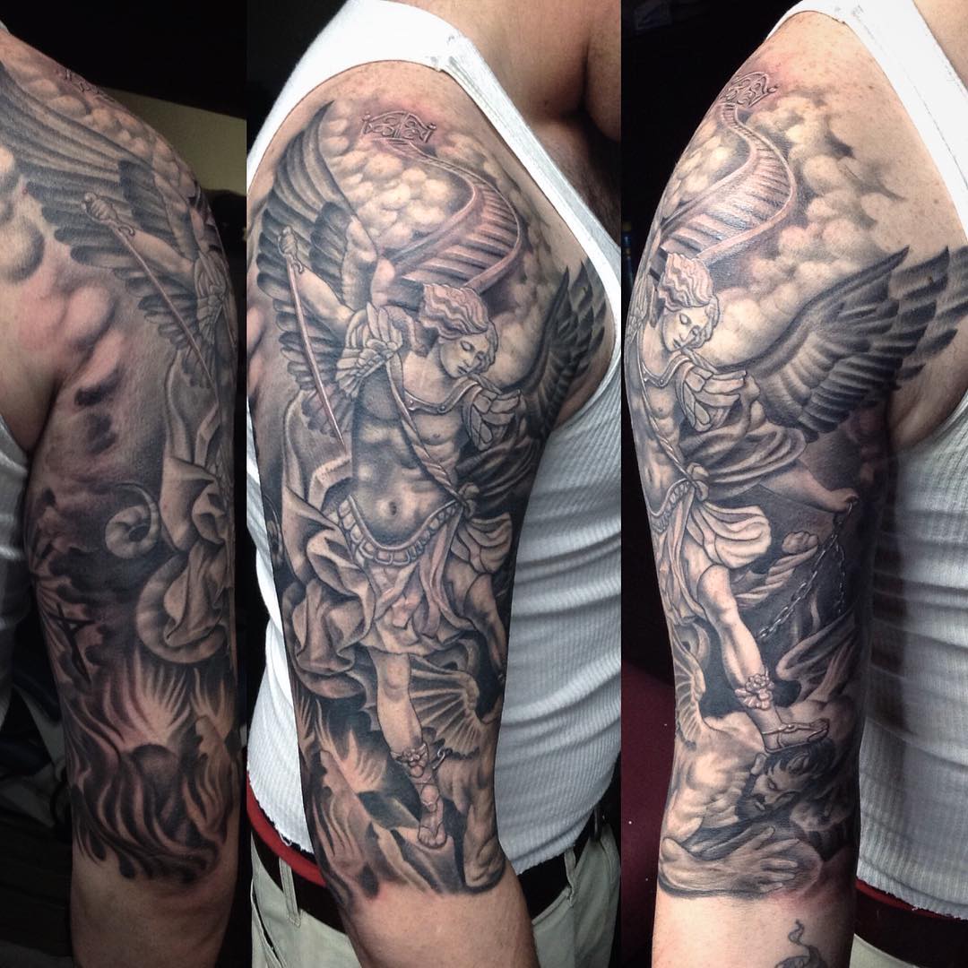 5 Stunning Saint Michael Tattoo Sleeve Ideas