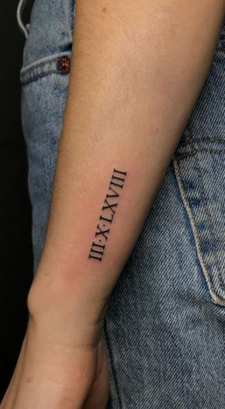 Sensational Roman Numeral Tattoos Small Tattoos For Guys Small Chest