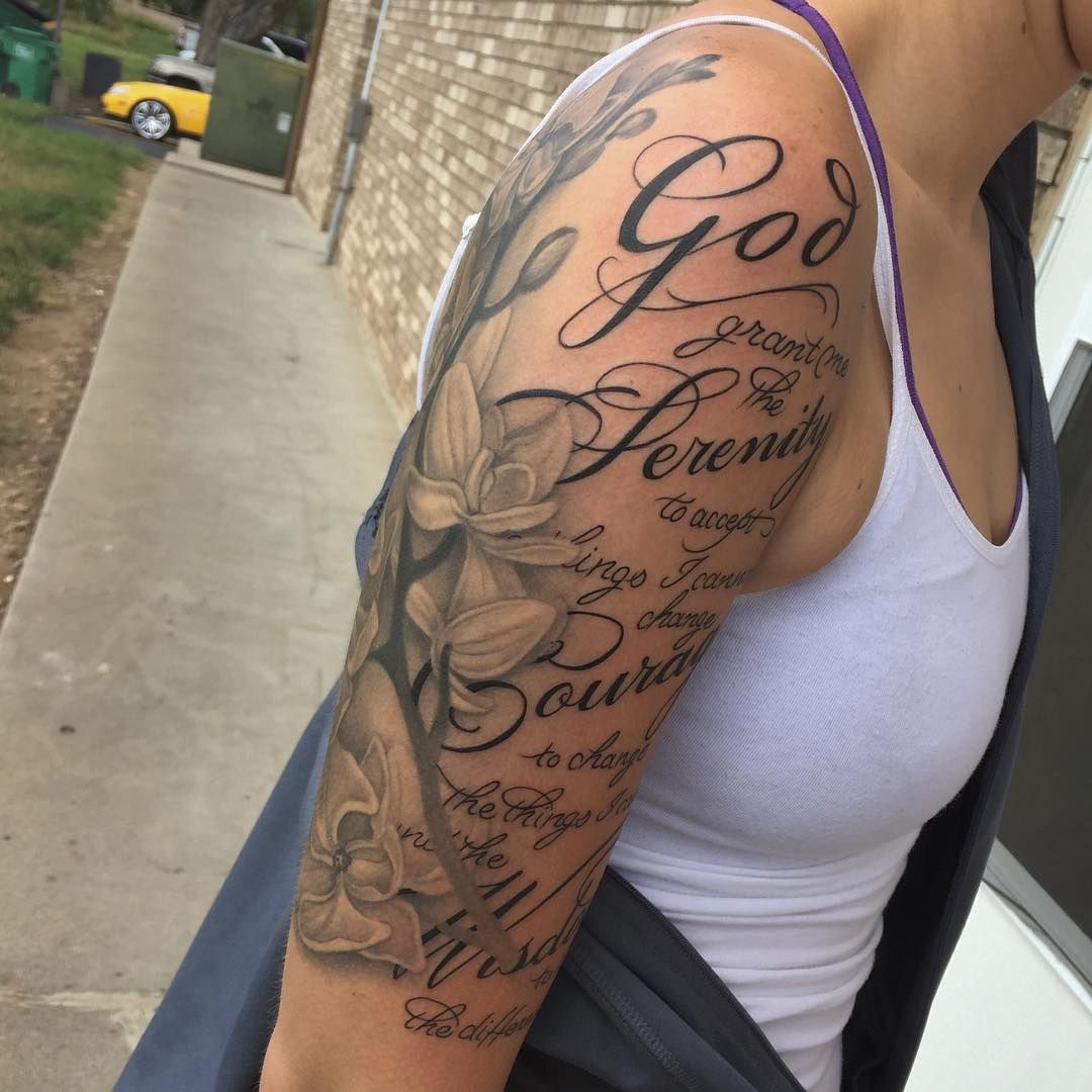 7 Inspiring Serenity Prayer Tattoo Designs